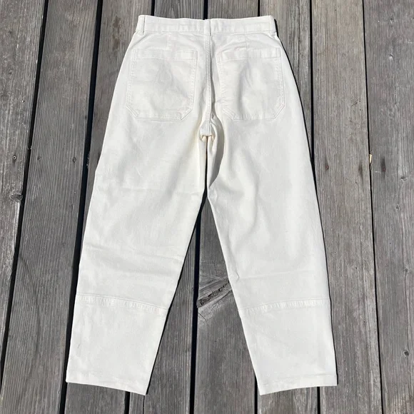 Everlane The Utility Barrel Pant - Bone (8) - Picture 4 of 6